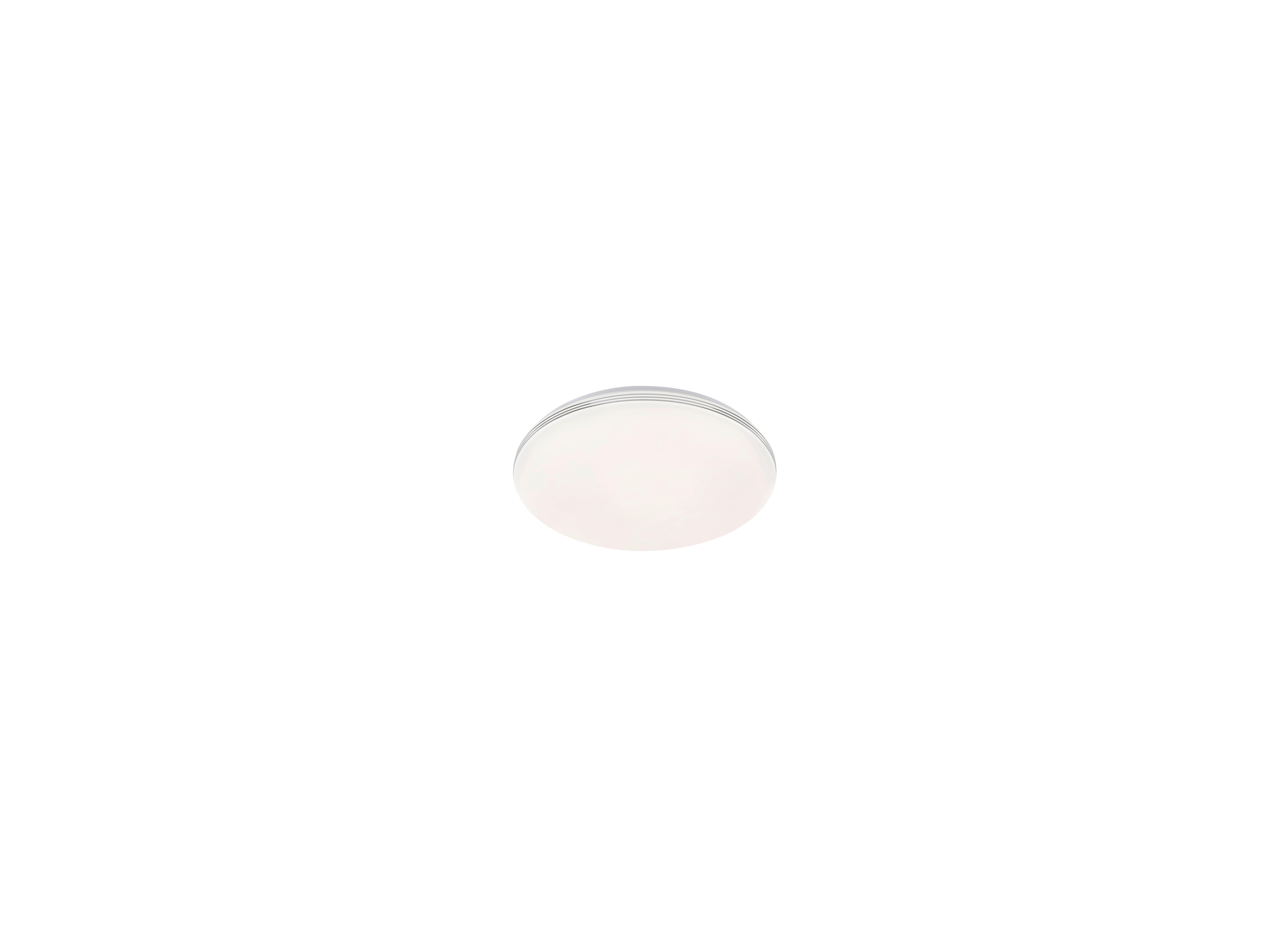 LED-DECKENLEUCHTE Faro 16 cm  - Weiß, KONVENTIONELL, Glas (16cm) - Fischer & Honsel