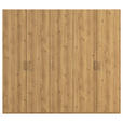 DREHTÜRENSCHRANK 251/223/60 cm 5-türig Eichefarben  - Eichefarben/Silberfarben, Design, Holzwerkstoff/Kunststoff (251/223/60cm) - Novel