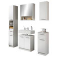 BADEZIMMER  in  - Chromfarben/Schwarz, Basics, Holzwerkstoff/Kunststoff (166/196/33cm) - Xora
