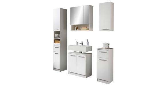 BADEZIMMER  in  - Chromfarben/Schwarz, Basics, Holzwerkstoff/Kunststoff (166/196/33cm) - Xora