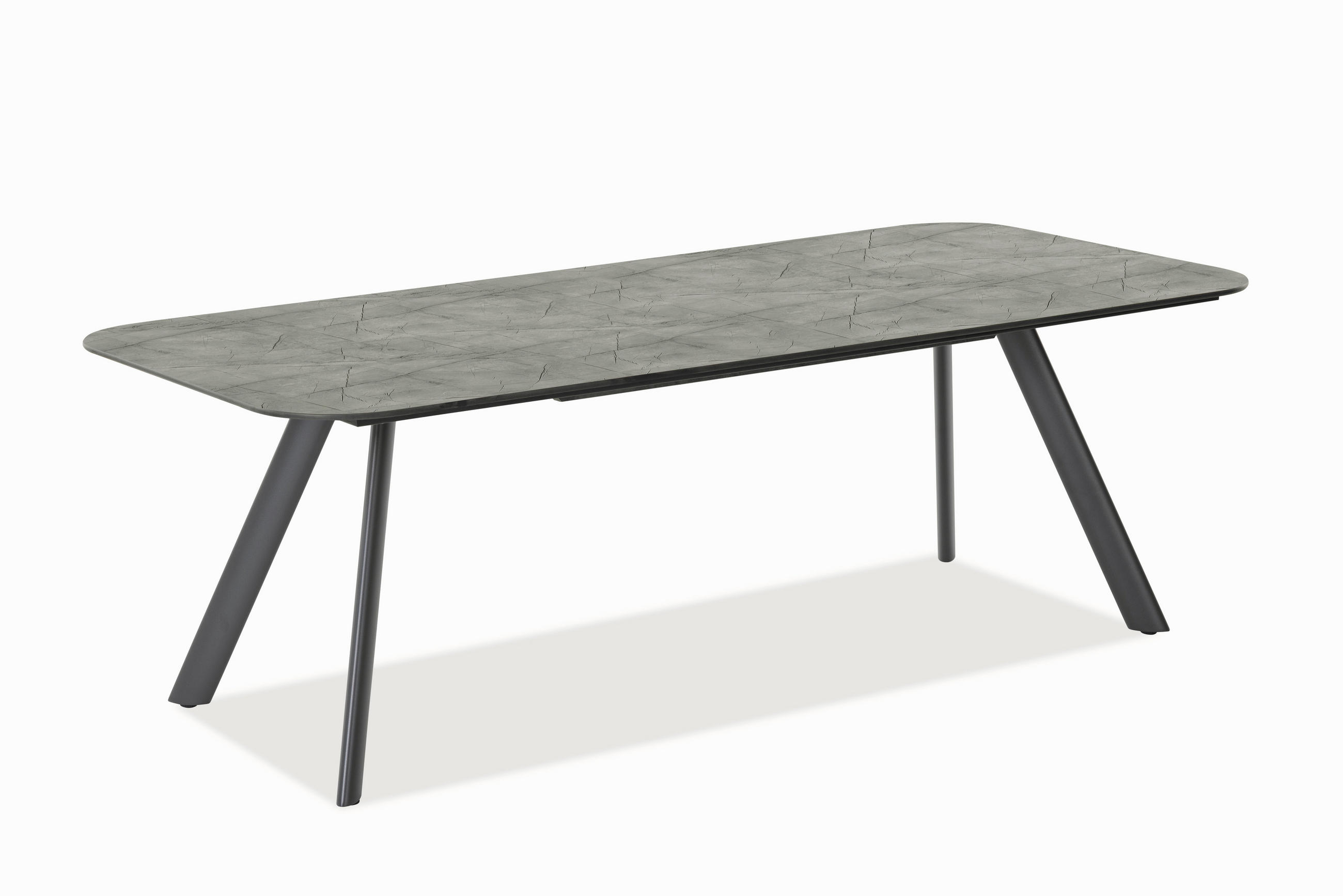 GARTENTISCH 220/95/76 cm Metall, Kunststoff Anthrazit, Grau rechteckig  - Anthrazit/Grau, Design, Kunststoff/Metall (220/95/76cm)