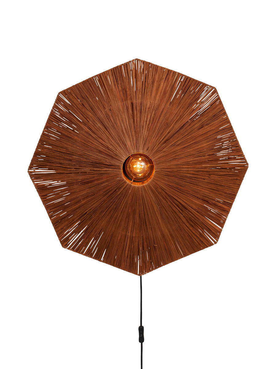 WANDLEUCHTE - Braun, Basics, Naturmaterialien (65/7cm) - Good & Mojo
