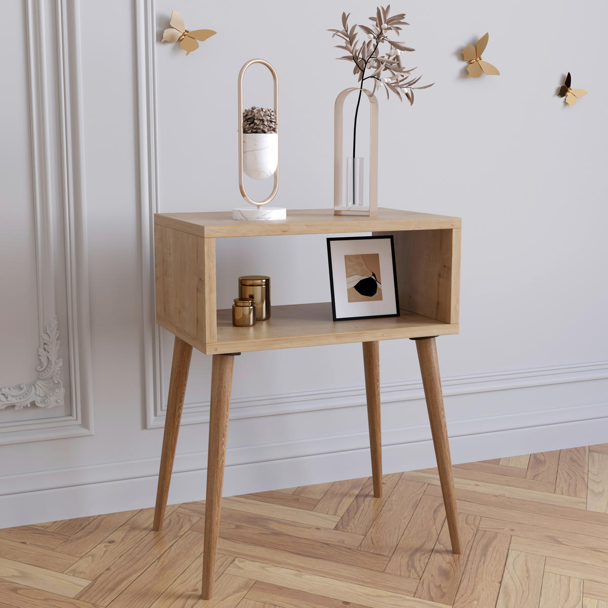 NACHTTISCH 44,5/60/30 cm  - Honigeiche, MODERN, Holzwerkstoff (44,5/60/30cm) - MID.YOU