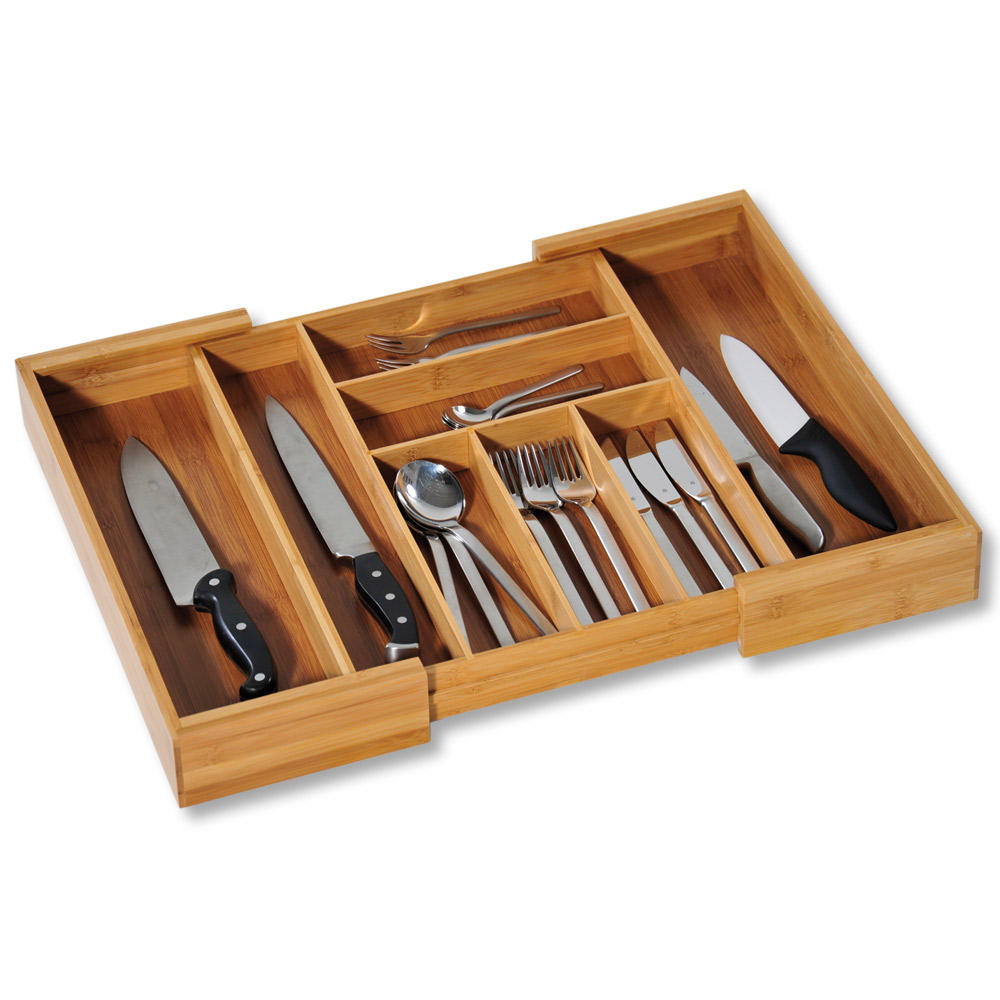 BESTECKBOX - Naturfarben, Basics, Holz (35/43/6cm) - Kesper