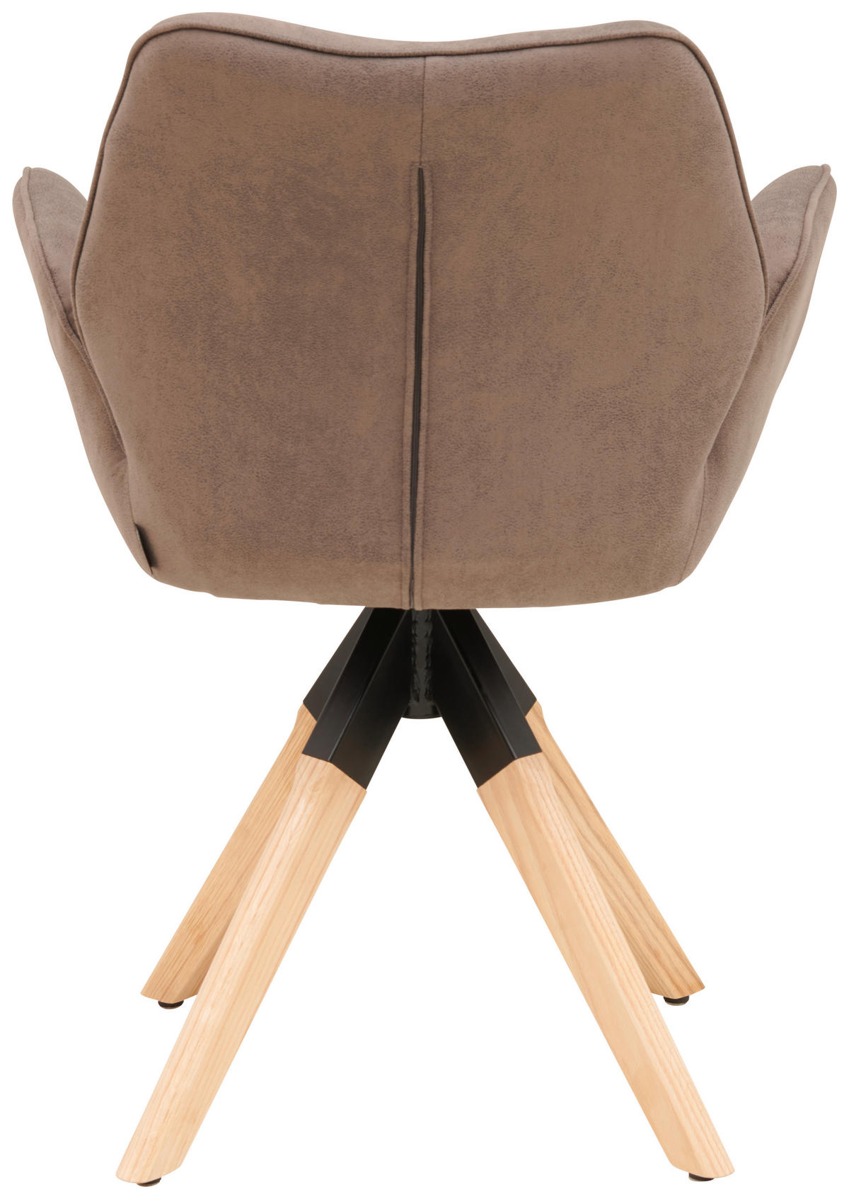 ARMLEHNSTUHL in Holz, Textil Braun, Naturfarben  - Braun/Naturfarben, MODERN, Holz/Textil (61/86/62cm) - Livetastic