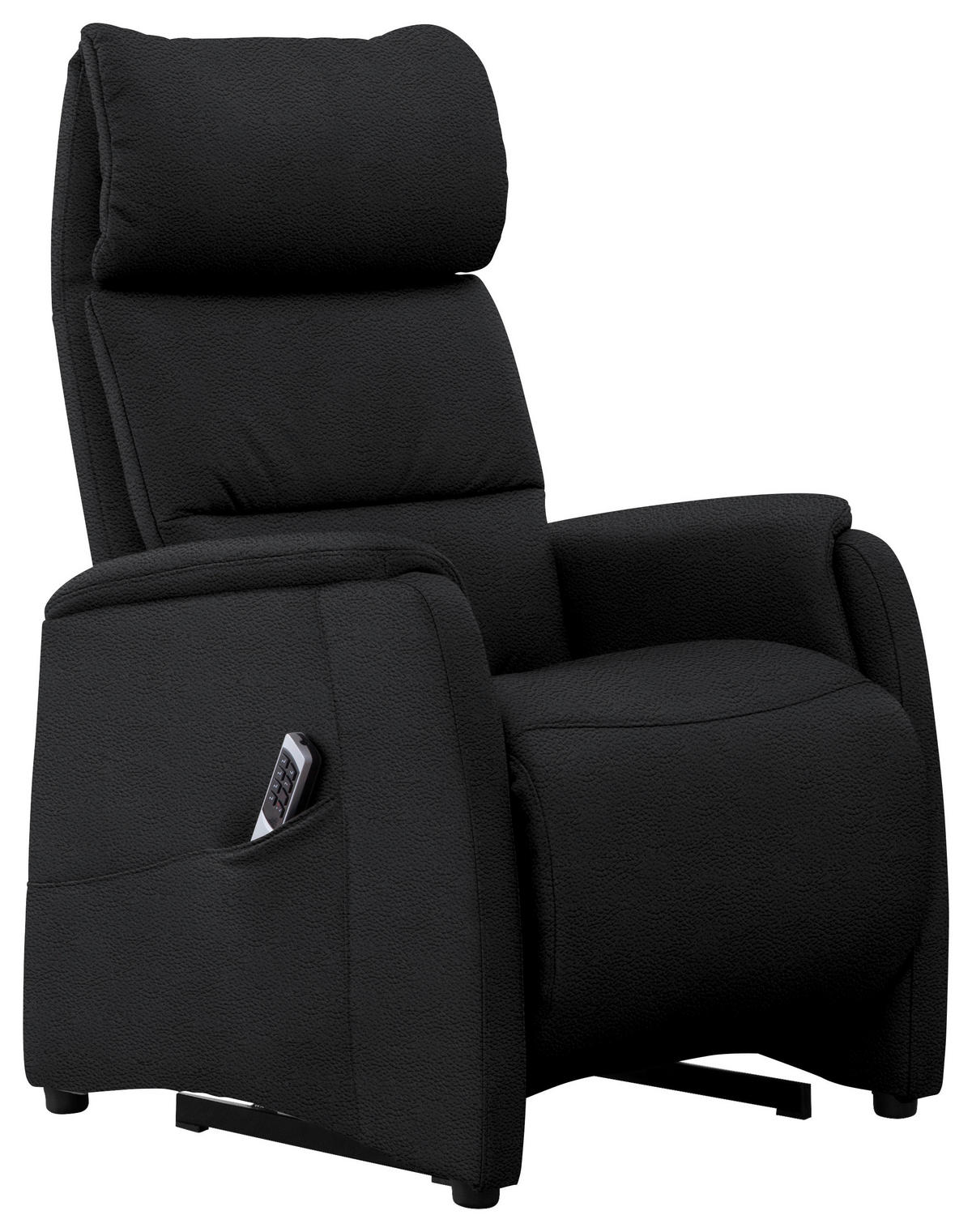 FAUTEUIL DE TÉLÉVISION in Schwarz  - Schwarz, Konventionell, Leder/Kunststoff (69/109/83cm) - Cantus