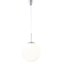 HÄNGLAMPA Balla 30/180 cm  - opal/nickelfärgad, Basics, metall/glas (30/180cm) - Globo