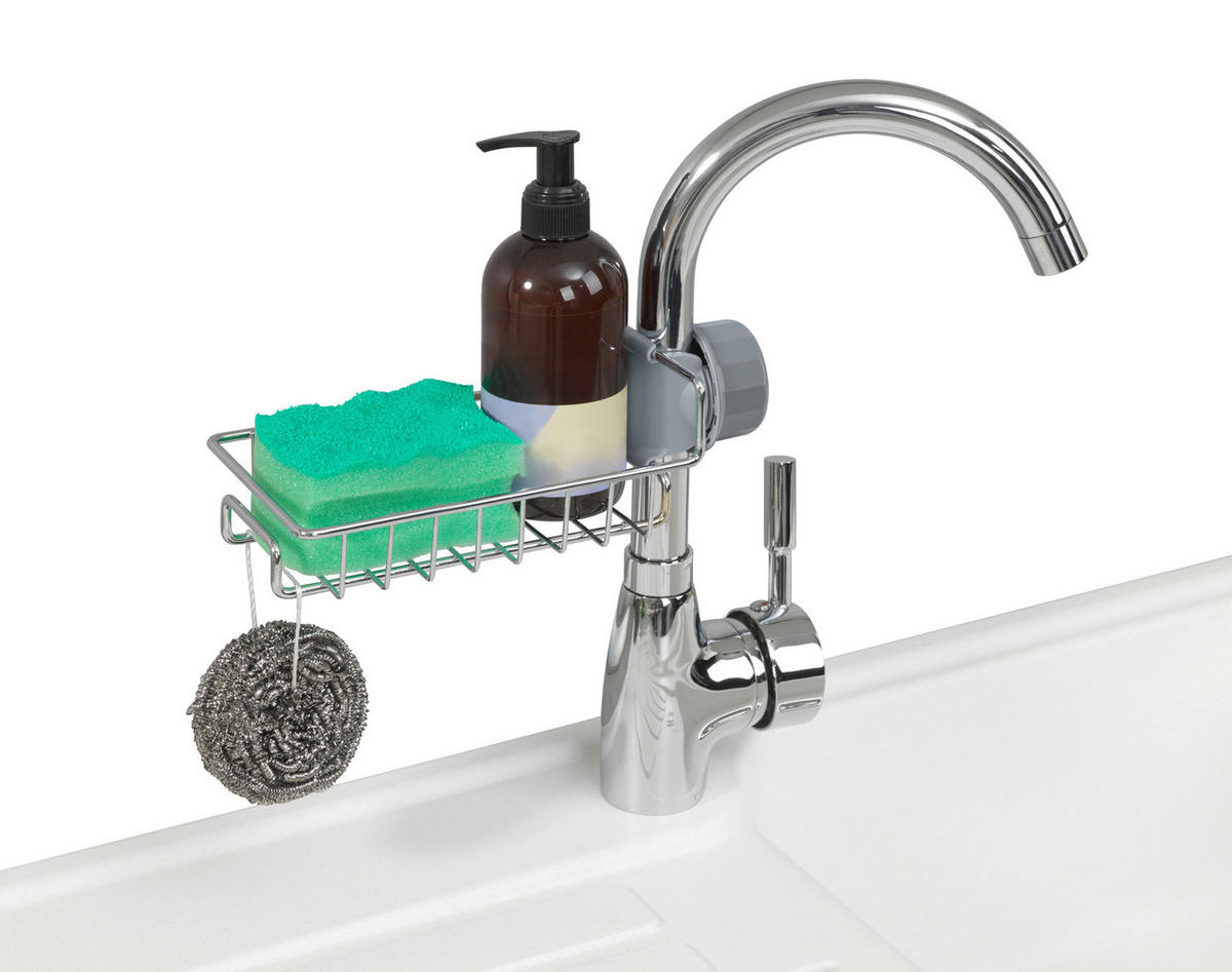 DUSCHKORB - Chromfarben, MODERN, Kunststoff (28,5/4/11,5cm) - Wenko