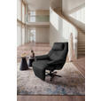 RELAXSESSEL in Leder Dunkelgrau  - Dunkelgrau/Schwarz, Design, Leder/Metall (92/79/82cm) - Dieter Knoll