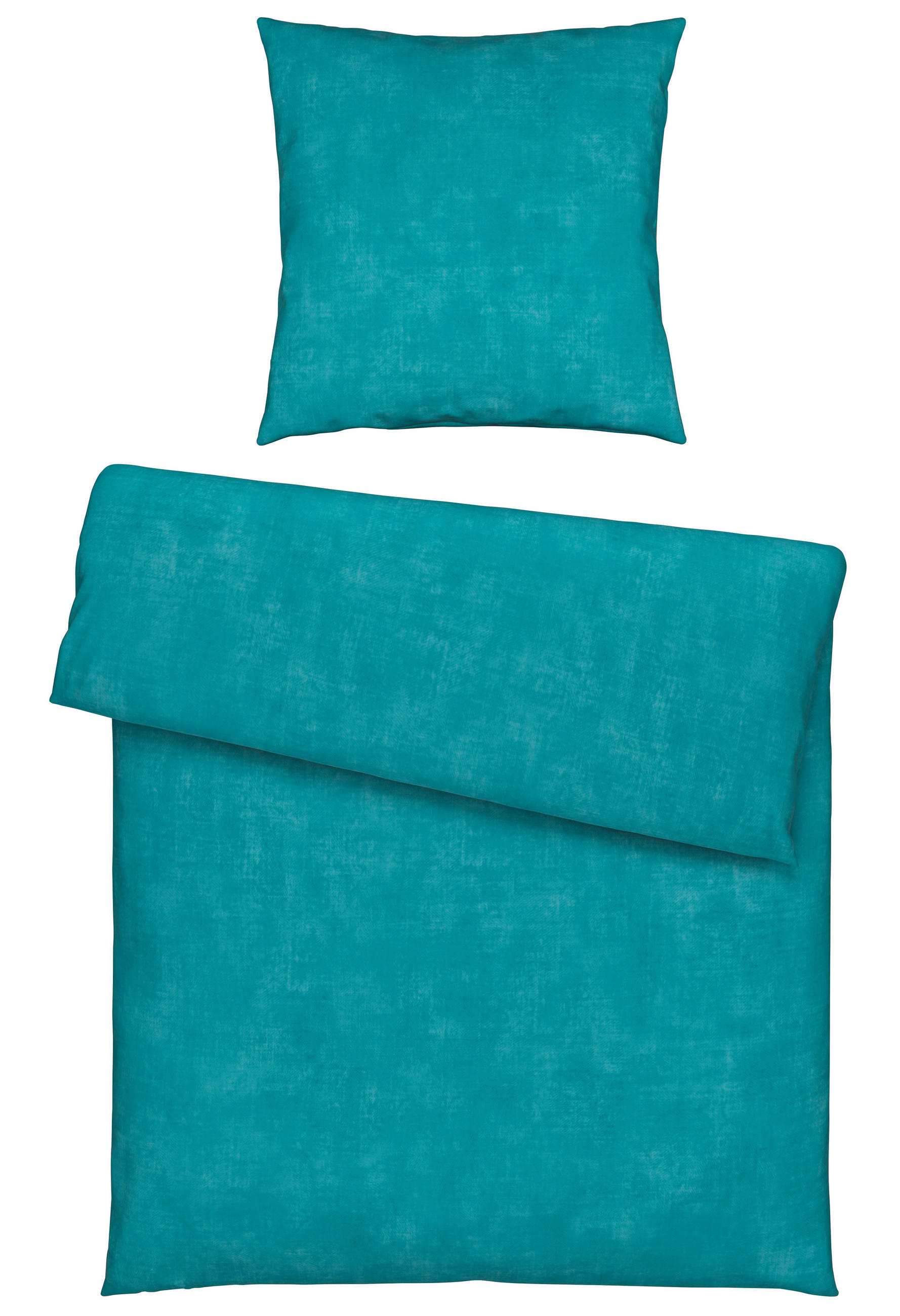 BETTWÄSCHE Stowa Renforcé 155/220 cm  - Petrol, KONVENTIONELL, Textil (155/220cm) - Novel