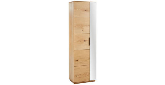 GARDEROBE 6-teilig  in 270/202/38 cm  - Eichefarben/Anthrazit, Natur, Holz/Textil (270/202/38cm) - Linea Natura