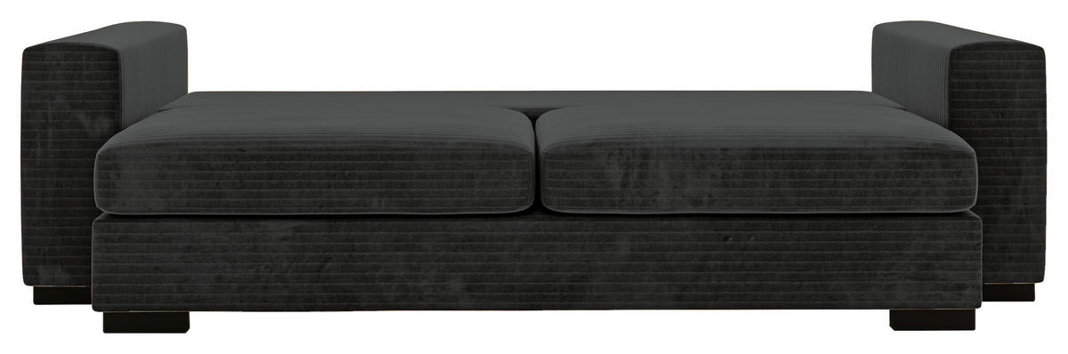 SCHLAFSOFA in Flachgewebe Schwarz  - Schwarz, Konventionell, Kunststoff/Textil (236/78/114cm) - Carryhome