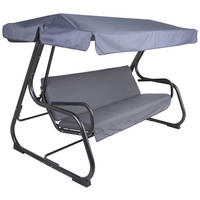 HOLLYWOODSCHAUKEL 132/171/209 cm  - Anthrazit, Basics, Textil/Metall (132/171/209cm) - Gardenson