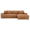ECKSOFA in Cord Rostfarben  - Rostfarben/Schwarz, Modern, Kunststoff/Textil (302/182cm) - Carryhome