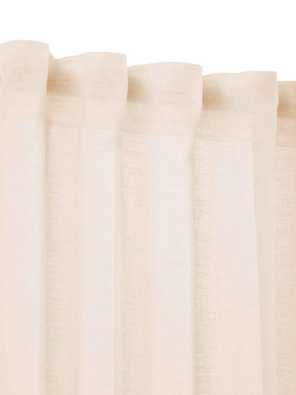 FERTIGVORHANG  halbtransparent   280/300 cm  - Creme, Basics, Textil (280/300cm) - Svanefors
