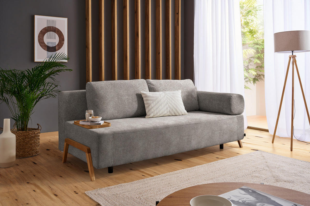 SCHLAFSOFA in Holz, Textil Greige  - Greige/Naturfarben, Design, Holz/Textil (211/88/102cm) - Niels Andersson