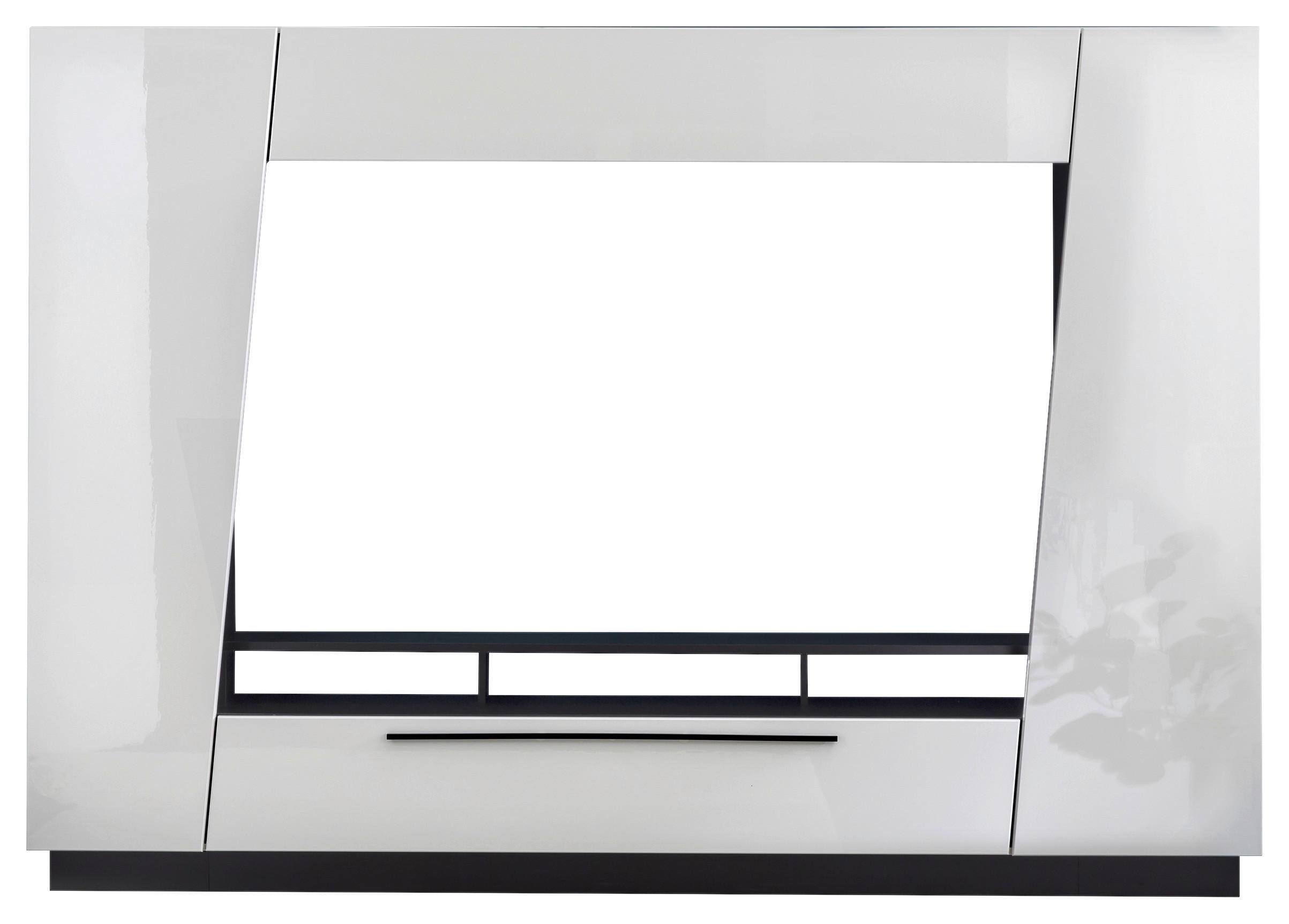 Livetastic OBÝVACIA STENA, čierna, biela s vysokým leskom