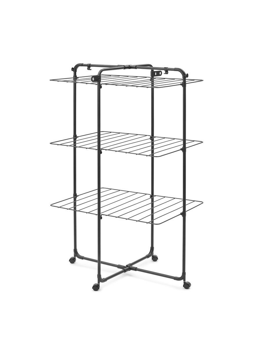 VERTIKALNA SUŠILICA ZA VEŠ - crna, Osnovno, metal (76,2/73,7/125,6cm) - Brabantia
