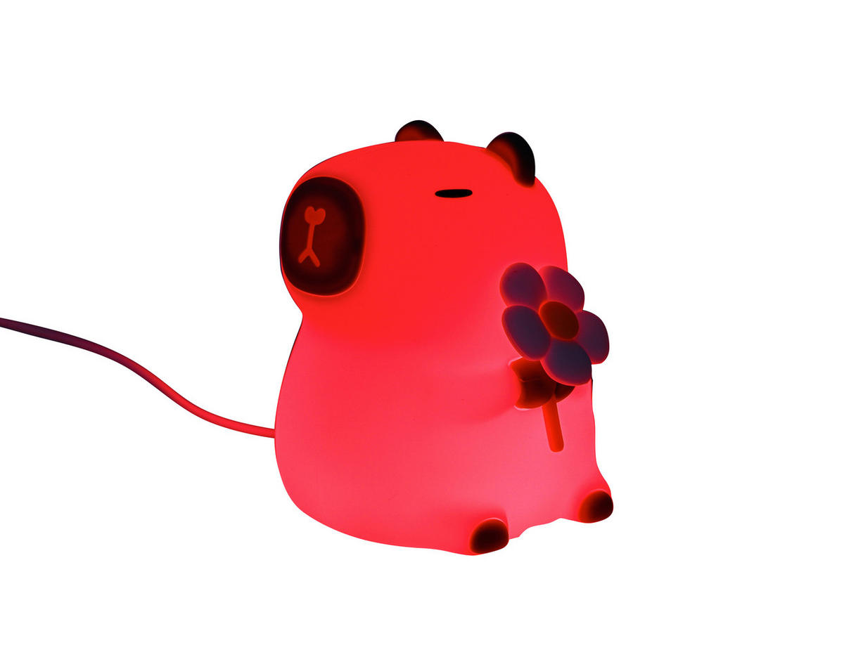 NACHTLICHT Capybara 9,2/11,1/9,1 cm   - Creme, Trend, Kunststoff (9,2/11,1/9,1cm) - Novel