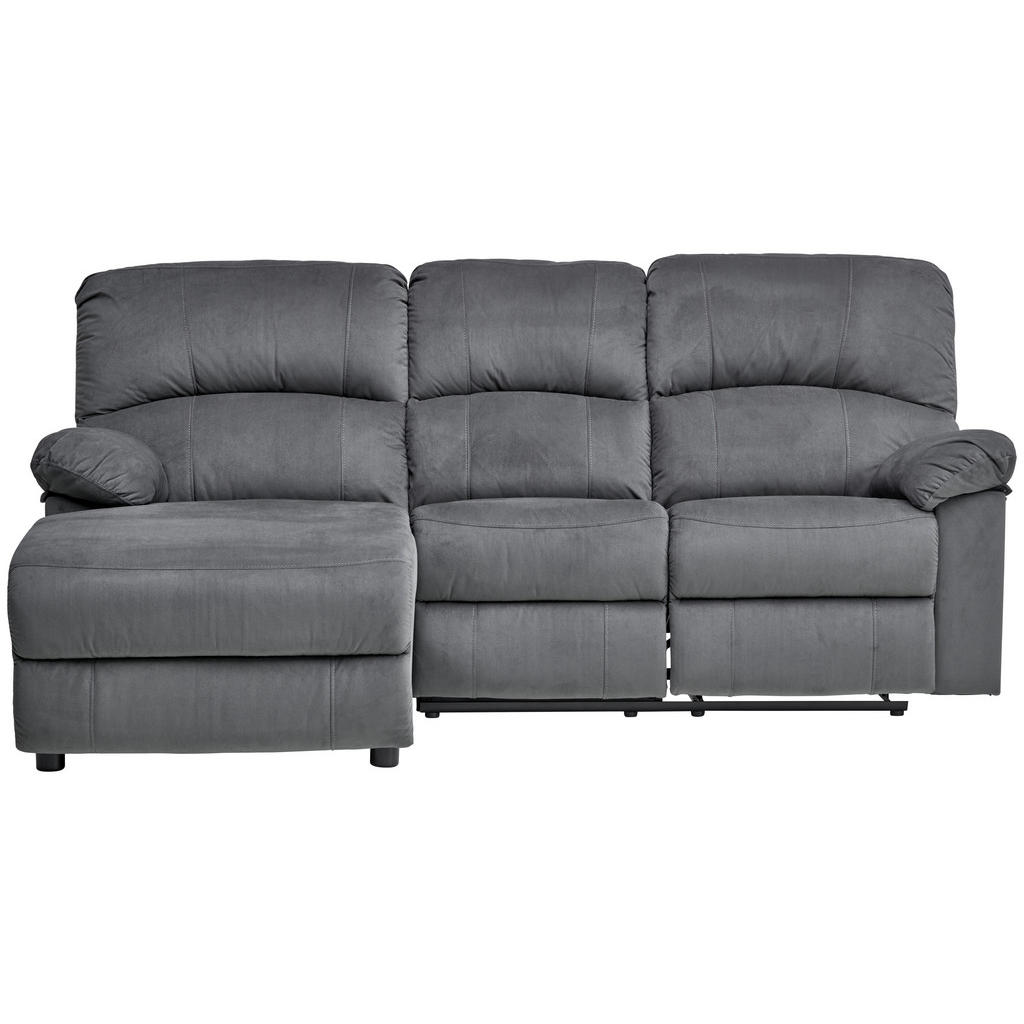 Thumbnail - P & B Ecksofa, Grau, Textil, 3-Sitzer, L-Form, Ottomane links, 216x159 cm, Relaxfunktion, Wohnzimmer, Sofas & Couches, W...