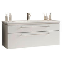 WASCHTISCHKOMBI 122 cm  - Chromfarben/Weiss, Modern, Holzwerkstoff/Stein (122cm) - Novel