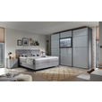 BOXSPRINGBETT 180/200 cm  in Hellgrau  - Hellgrau/Schwarz, KONVENTIONELL, Textil/Metall (180/200cm) - Esposa