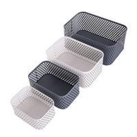 AUFBEWAHRUNGSBOXEN-SET Veika  - Anthrazit, KONVENTIONELL, Metall (19,5 - 35/14 - 23/9 - 15cm) - Blomus