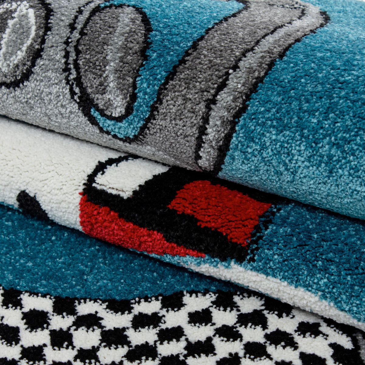 BARNMATTA 200/290 cm Kids  - blå, Trend, textil (200/290cm) - Ben'n'jen