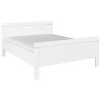 BETT 140/200 cm  in Weiß  - Weiß, Design (140/200cm) - Novel