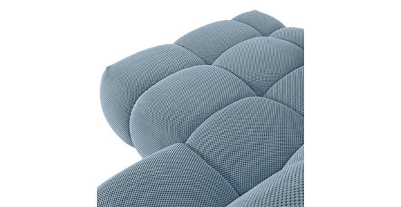 ECKSOFA in Flachgewebe Blau - Blau/Schwarz, KONVENTIONELL, Kunststoff/Textil (174/274cm) - Carryhome