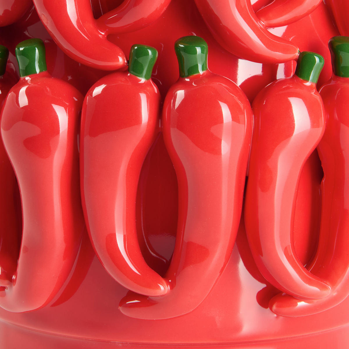 ÜBERTOPF Rot, Dunkelgrün  - Dunkelgrün/Rot, Design, Keramik (15,5/15,5/21cm)