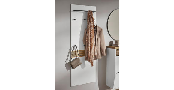 GARDEROBENPANEEL  in 60/170/10 cm  - Eichefarben/Anthrazit, Design, Holzwerkstoff/Metall (60/170/10cm) - Dieter Knoll