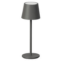 AKKU-TISCHLEUCHTE Roxi 27,5/9 cm  - Grau, KONVENTIONELL, Metall (27,5/9cm)