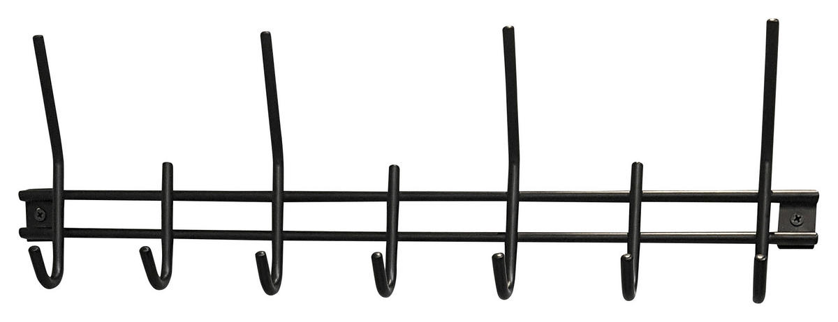 FALI AKASZTÓLÉC - fekete, Modern, fém (54/16/5cm) - Carryhome