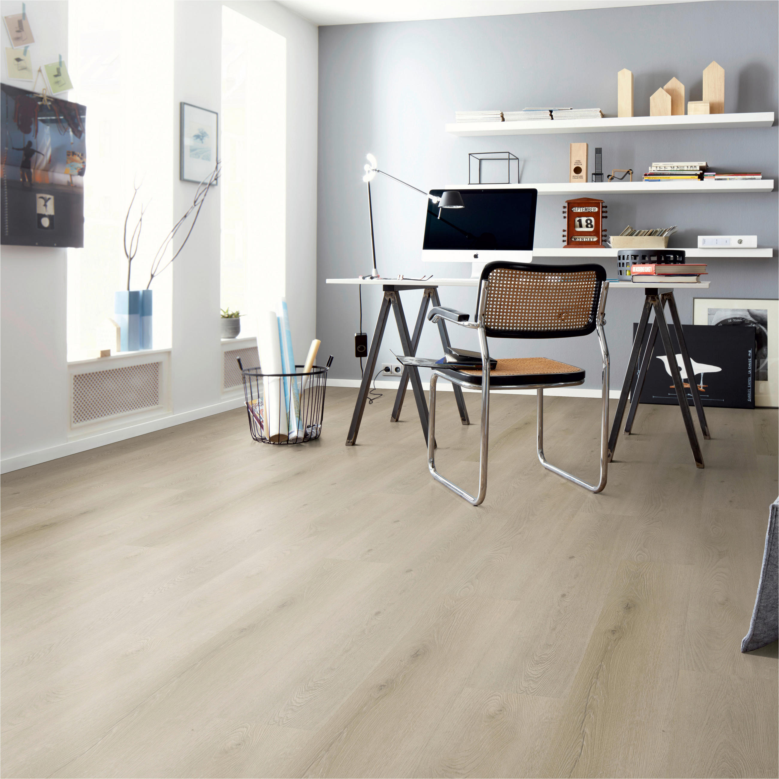 DESIGNBODEN Variant  per  m² - Hellbraun/Eichefarben, Basics, Kunststoff (122/23/0.48cm)
