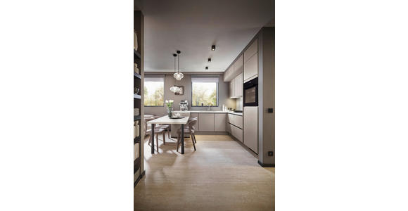 EINBAUKÜCHE   - Grau, Design, Holzwerkstoff - Xora