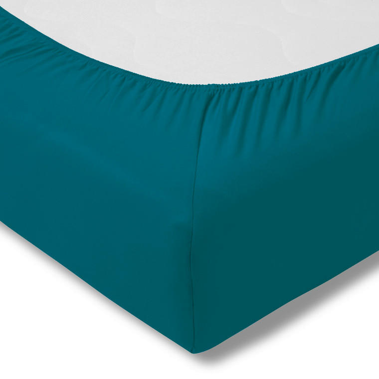 SPANNLEINTUCH 100/200 cm Single-Jersey  - Petrol, Basics, Textil (100/200cm) - Estella
