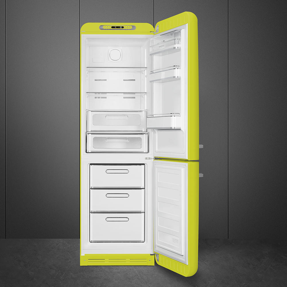 KÜHL-GEFRIER-KOMBINATION 60/196,8/72,8 cm FAB32RLI5  - Limette/Grün, Basics, Metall (60/196,8/72,8cm) - SMEG