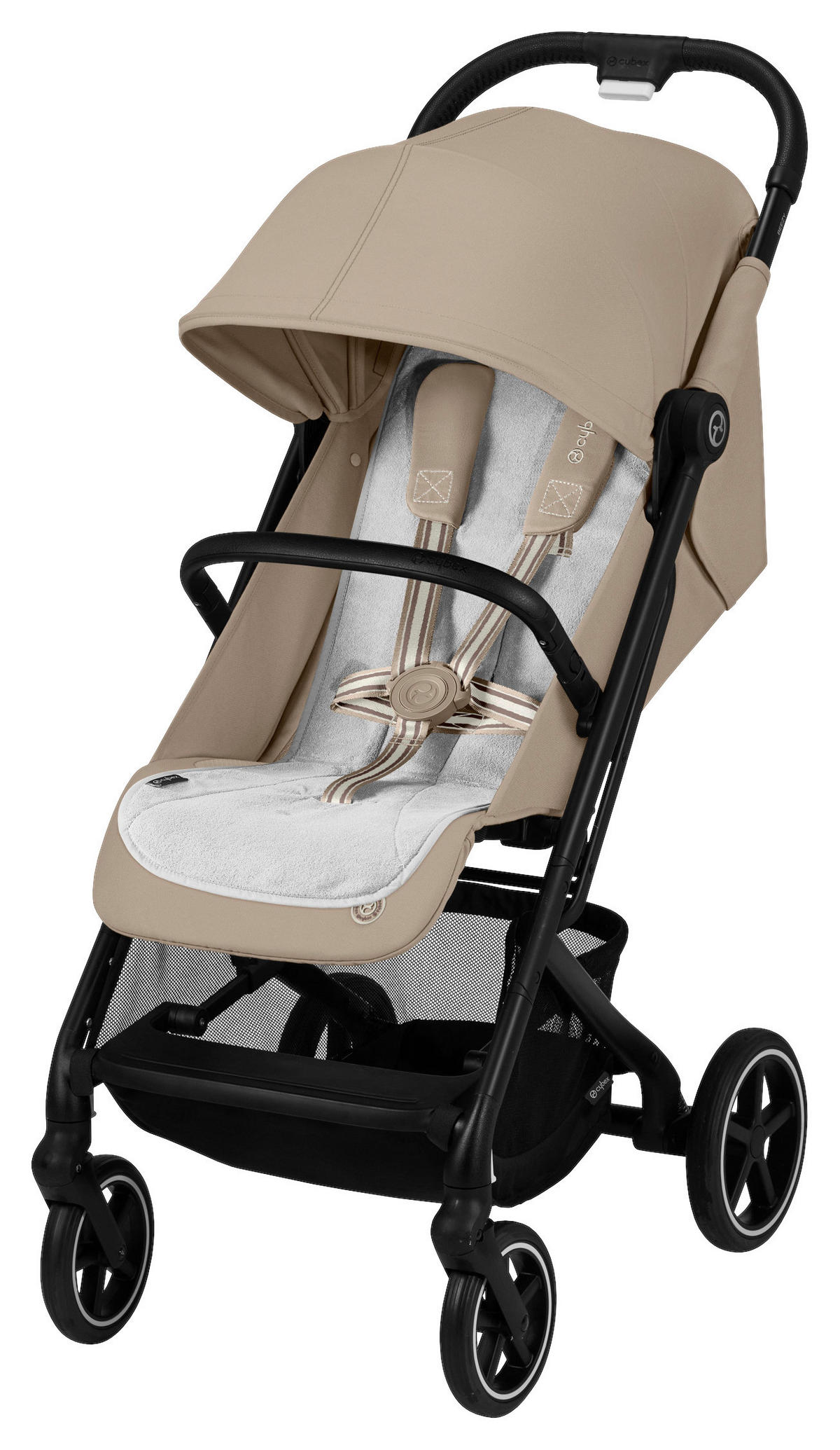 BUGGY Beezy  - Beige/Schwarz, Basics, Textil/Metall (29/65/10,1cm) - cybex GOLD