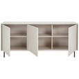 SIDEBOARD  172,2/75/40 cm  - Kaschmir/Schwarz, KONVENTIONELL, Holzwerkstoff/Metall (172,2/75/40cm) - Xora