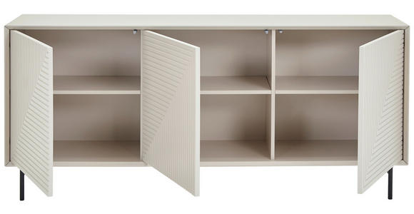 SIDEBOARD  172,2/75/40 cm  - Kaschmir/Schwarz, KONVENTIONELL, Holzwerkstoff/Metall (172,2/75/40cm) - Xora