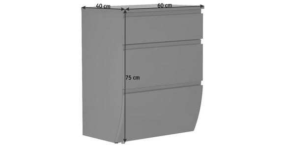 MIDISCHRANK 60/75/40 cm - Anthrazit, Basics, Holzwerkstoff (60/75/40cm) - Dieter Knoll
