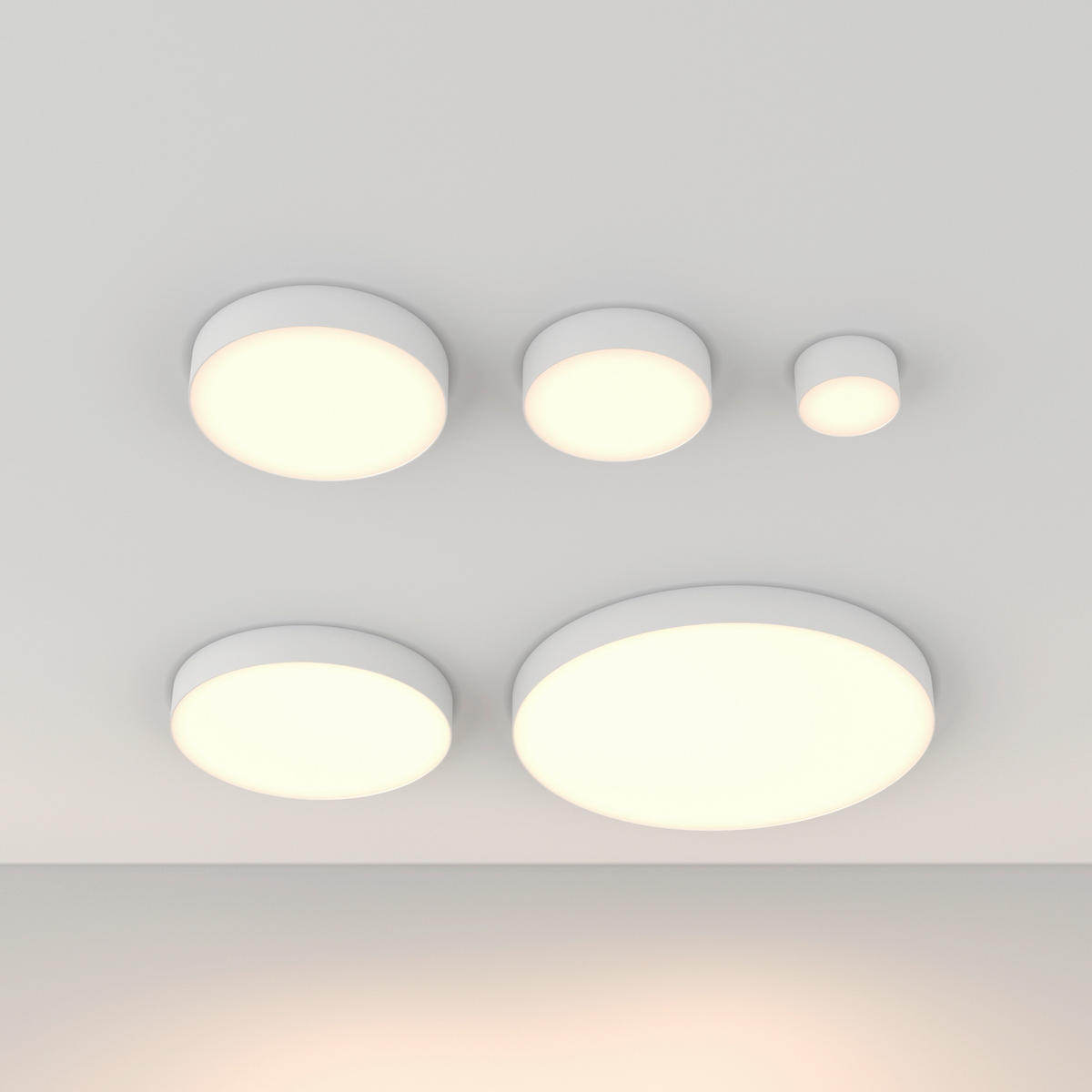 DECKENLEUCHTE Ceiling 22/6 cm  - Weiß, Design, Metall (22/6cm) - MAYTONI