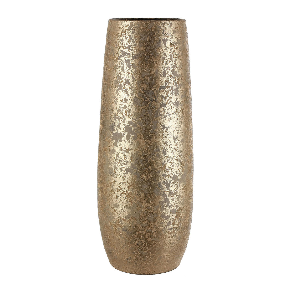 VÁZA, keramika,  - barvy zlata, Basics, keramika (21.5/55cm)