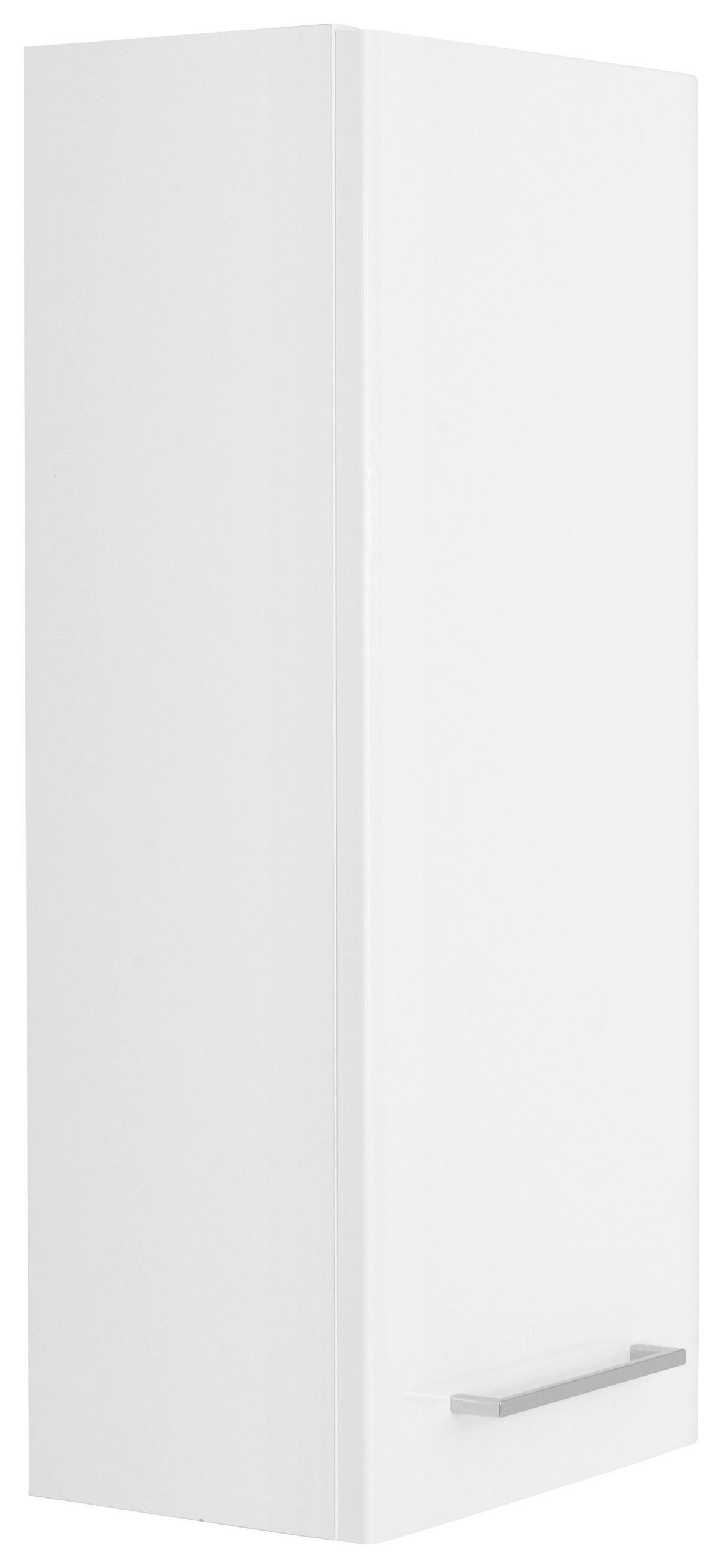 HÄNGESCHRANK 30/70/20 cm  - Chromfarben/Weiß Hochglanz, KONVENTIONELL, Glas/Holzwerkstoff (30/70/20cm) - Xora