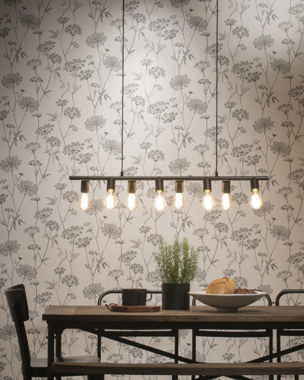 HÄNGELEUCHTE 105/28/28-175 cm  - Schwarz, Design, Metall (105/28/28-175cm) - It's about Romi