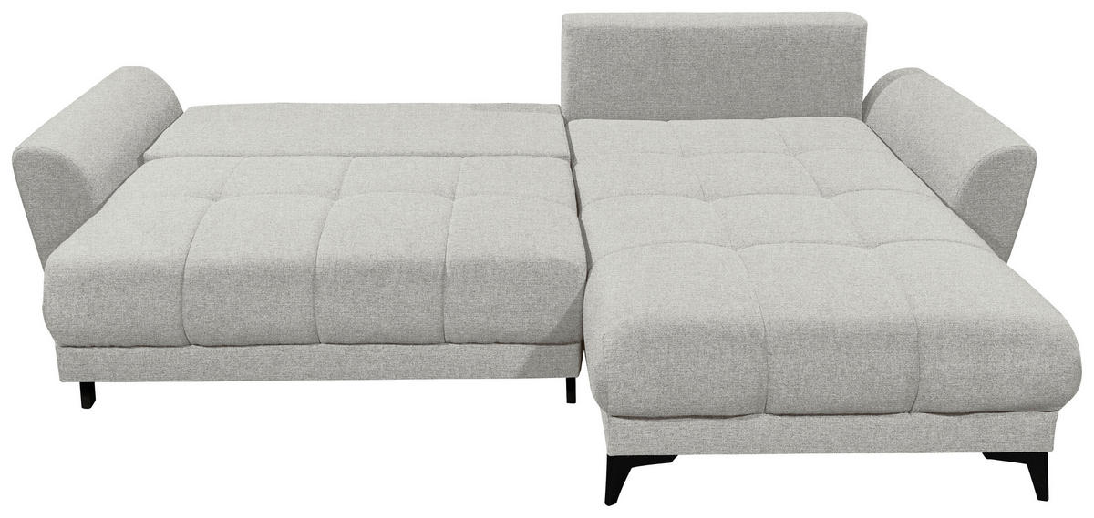 ECKSOFA in Webstoff Creme  - Creme/Schwarz, Konventionell, Kunststoff/Textil (281/189cm) - Carryhome