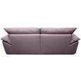BIGSOFA Webstoff Flieder  - Flieder/Schwarz, KONVENTIONELL, Kunststoff/Textil (243/90,5/130cm) - Ambia Home