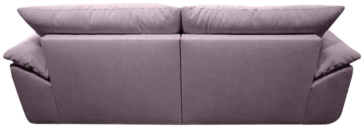 BIGSOFA Webstoff Flieder  - Flieder/Schwarz, KONVENTIONELL, Kunststoff/Textil (243/90,5/130cm) - Ambia Home