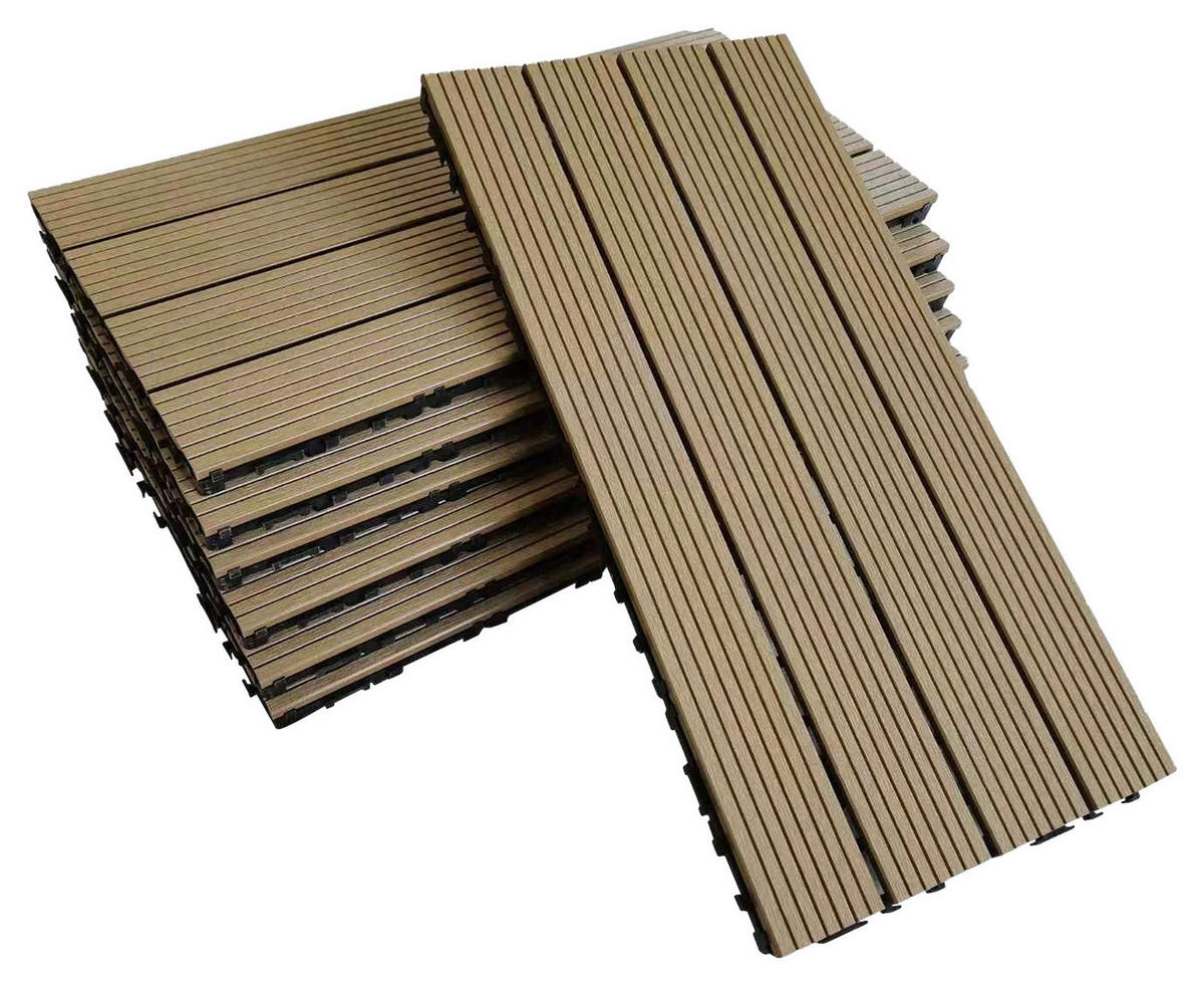 TERRASSENFLIESE WPC PUERTO PICOLO 60X30CM 6-ER SET  - Beige, KONVENTIONELL, Holzwerkstoff (60/30/2.4cm)